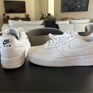 Nike Air Force 1 White Sneakers - 8.5
